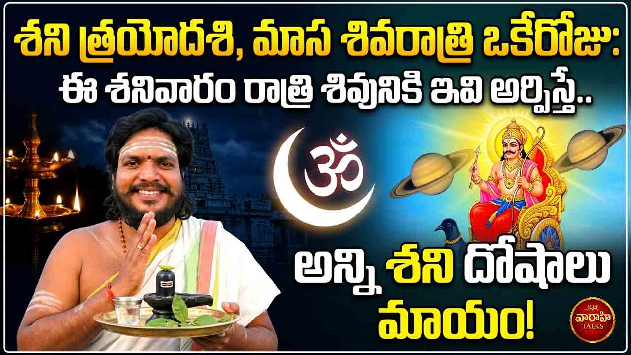 masa shivaratri : ఈ శనివారం రాత్రి శివునికి ఇవి అర్పిస్తే.. అన్ని శని దోషాలు మాయం!